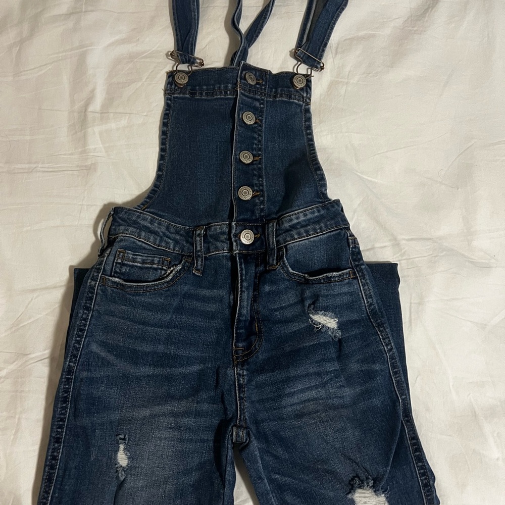 Aero Blue Denim Overalls
